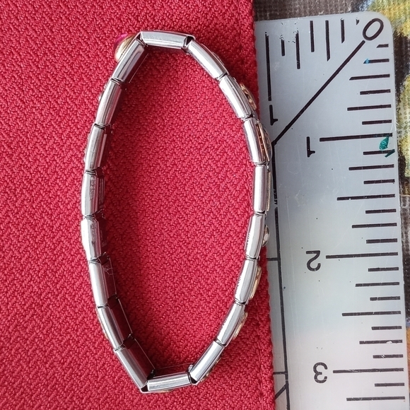 Stainless steel Charm bracelet made in Italy stretchy - Picture 12 of 13